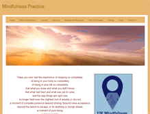 Tablet Screenshot of mindfulnesspractice.co.uk